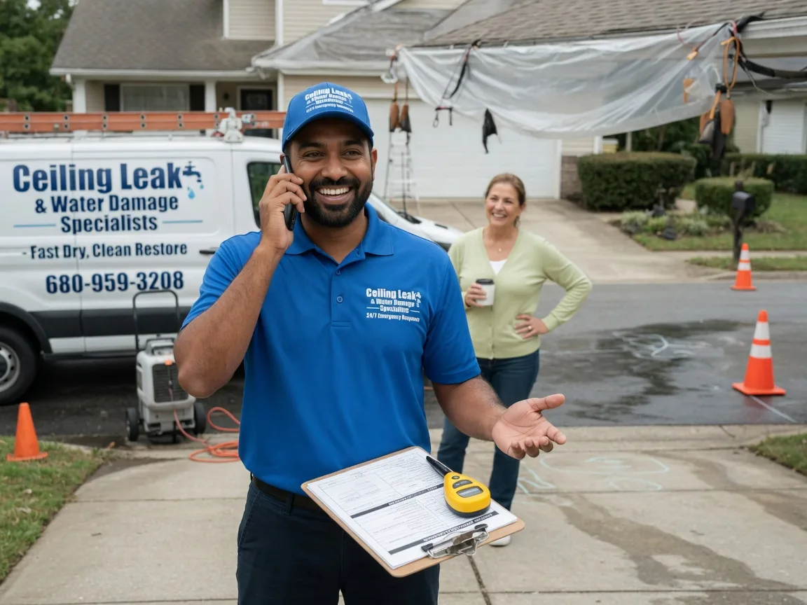 Ceiling Leak Cleanup Driftwood, TX FAQs